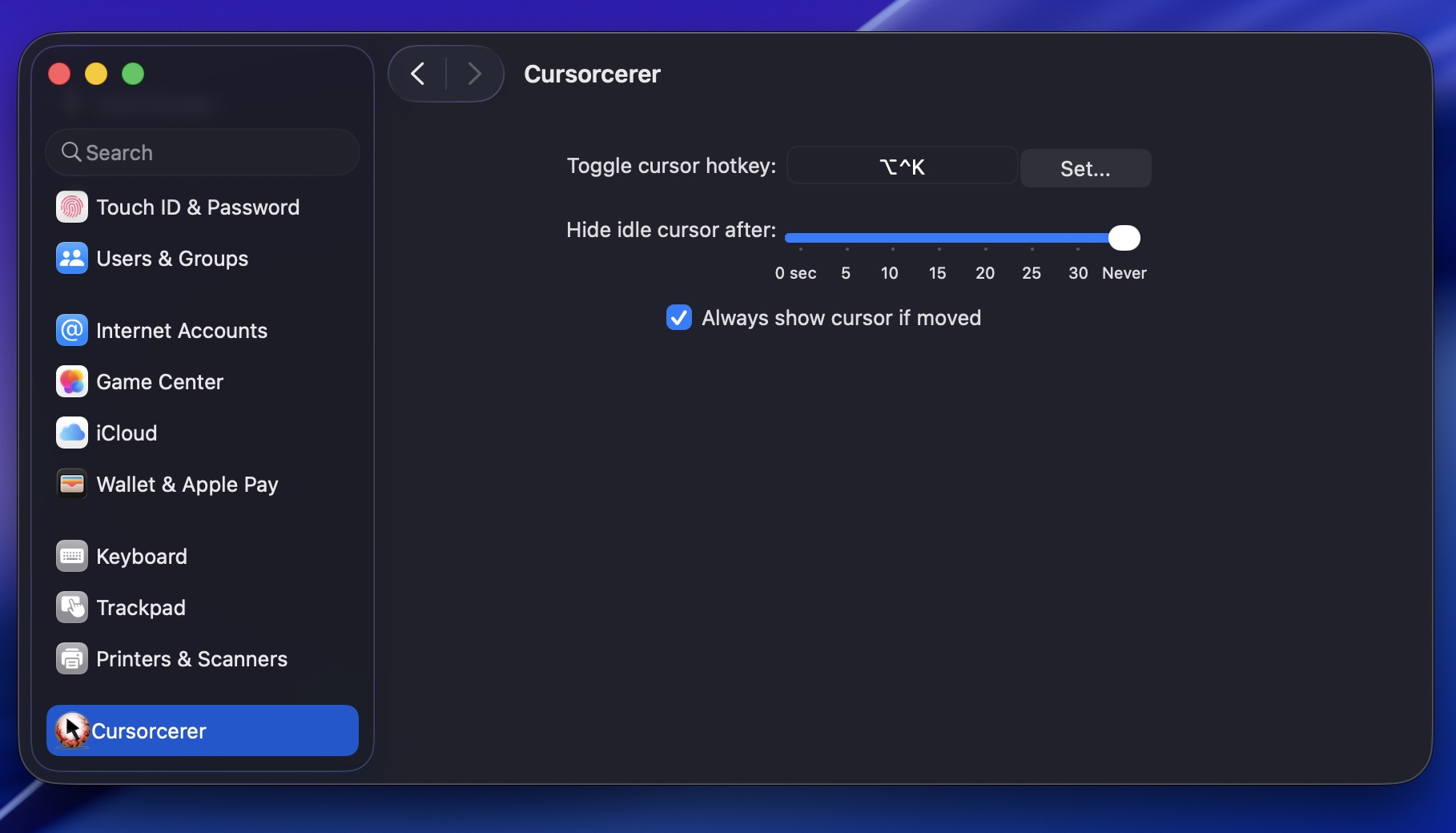 Cursorcerer Screenshot